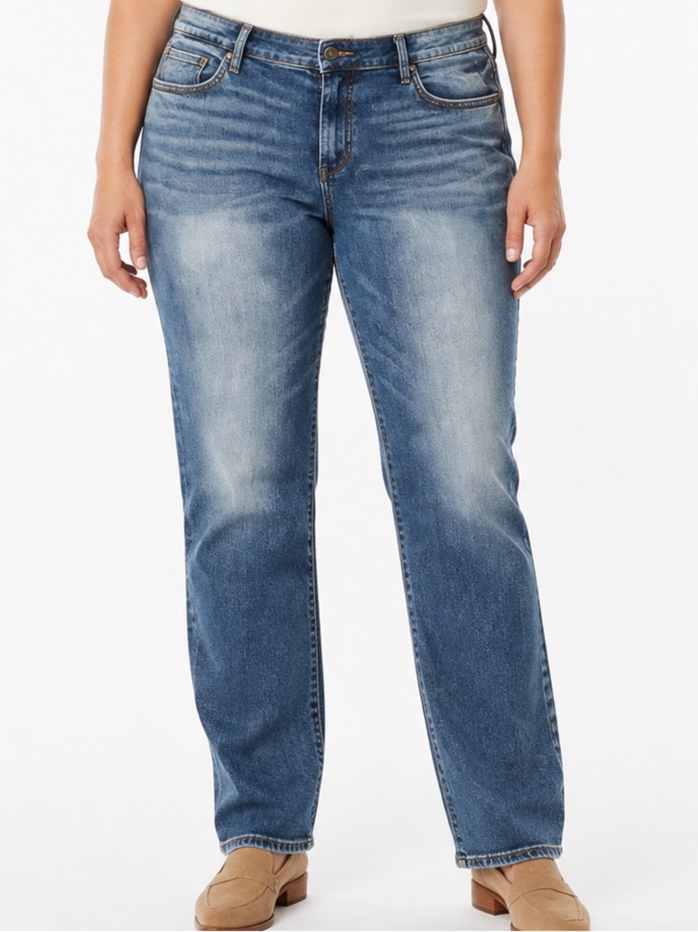 NWT KUT from the Kloth Katy Boyfriend Jeans Medium Wash Size 14